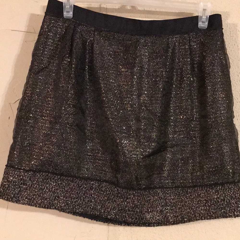 Black and gold LOFT skirt